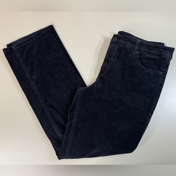 Corduroy Black Saint John’s Bay Straight Leg Women’s 16 Spooky Fall Witchy - Picture 1 of 13